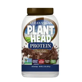 Genceutic Naturals Chocolate Plant Head Protein Powder 30 servings Genceutic Naturals Chocolate Plant Head Protein Powder 30 servings